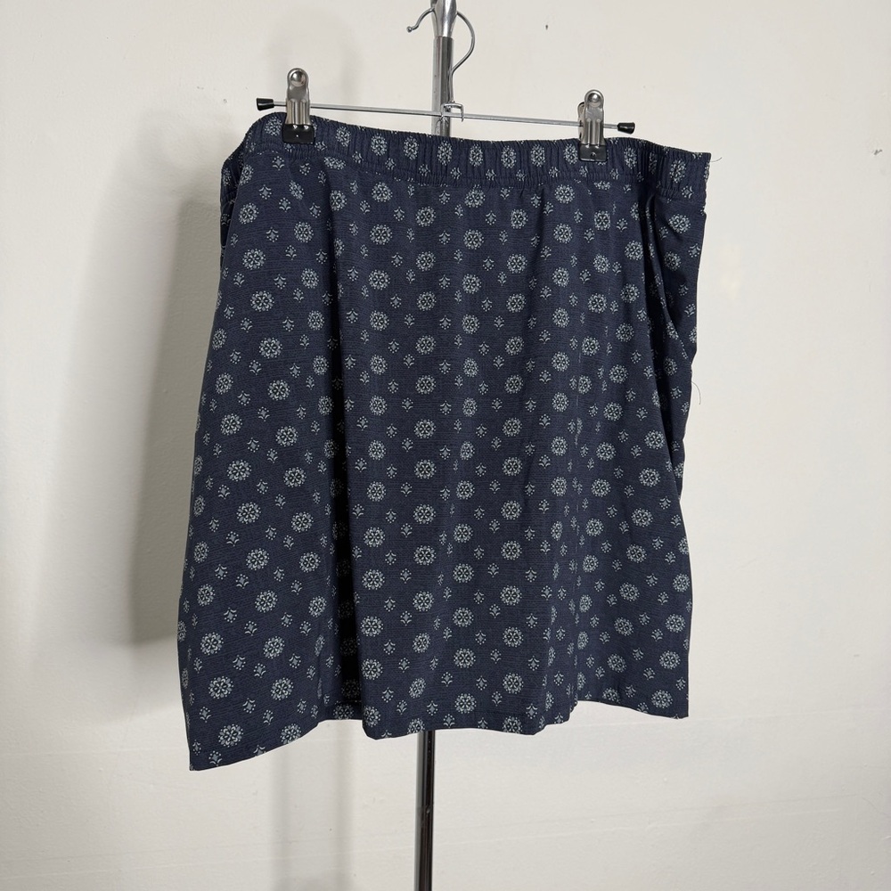 Toad&Co Navy Floral Skort